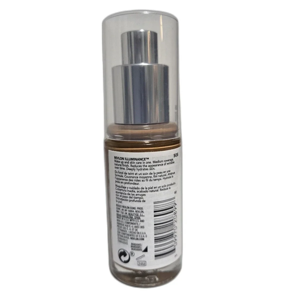 Revlon New Illuminance Skin Caring Liquid Foundation Sand 505 Makeup Skincare